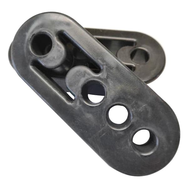 2x Bilutblåsningsdemper Rørfeste Bushing Lyddemper Lugger Isolator Brakett 4 Hull