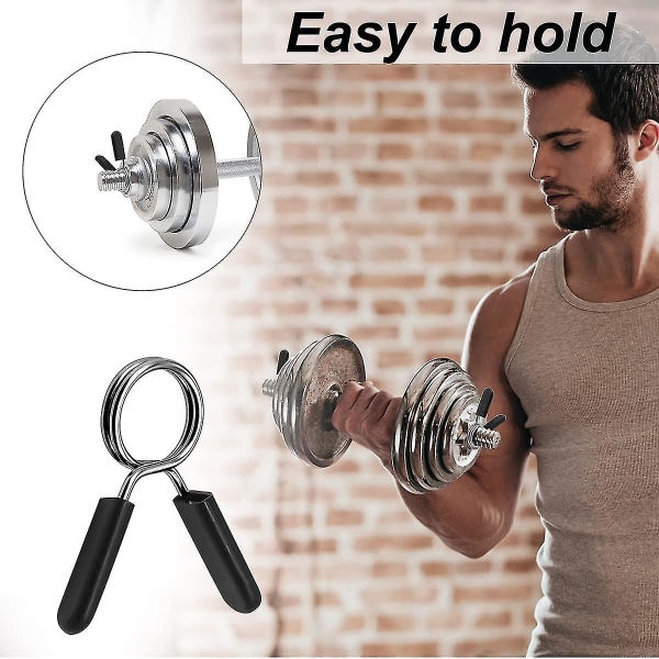 4 stk Heilwiy 30 Mm Pinces Ressorts Pour Poids Haltres, Barbell Gym Poids Barre Gift