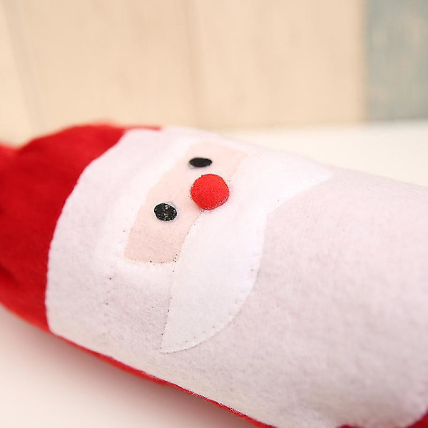 3 st jul vin flaska väska presentinslagning dragsko påse tomte