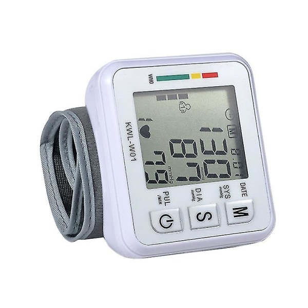 Automaattinen LCD-digitaalinen ranteen verenpainemittari kotiterveydenhuollon työkalu