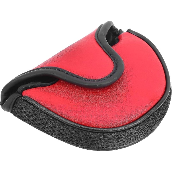 Punainen - Golfputterin cover vedenpitävä pu-nahkainen golfputterin cover nylon , puolipyöreä golfputterin cover
