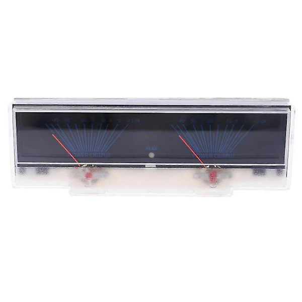 Vu-mittari Audio Power Amplifier -paneeli Dual Analog Level Db -mittari taustavalolla