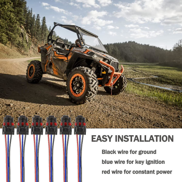 6 stk. Pulse Power Plug-stik til Polaris Ranger Xp 1000 2018 -2021