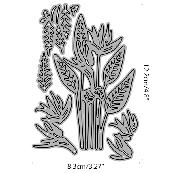 Blomsterblader Metallskjærende Stanser Diy Stempler Embossing Scrapbooking Fotoalbum