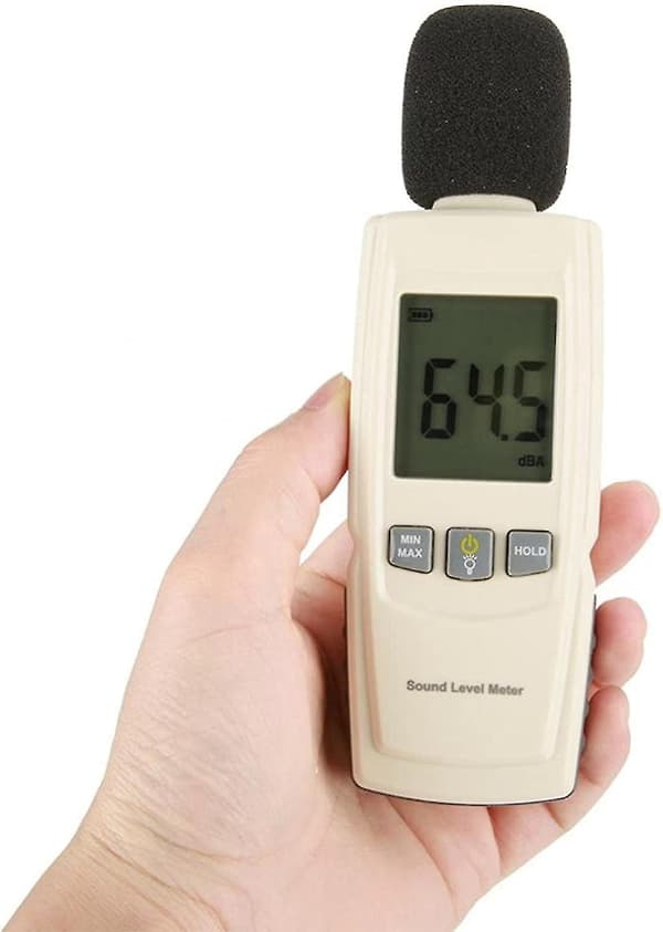 Lydmåler - Bærbar Digital LCD Lydmåler Støjtester Rækkevidde 30db Til 130db Decibel