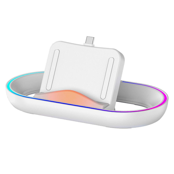 Opladningsstativ til PS Portal, opladningsdockstation til Playstation Portal Remote Player med RGB-lys, til PS Portal-tilbehør