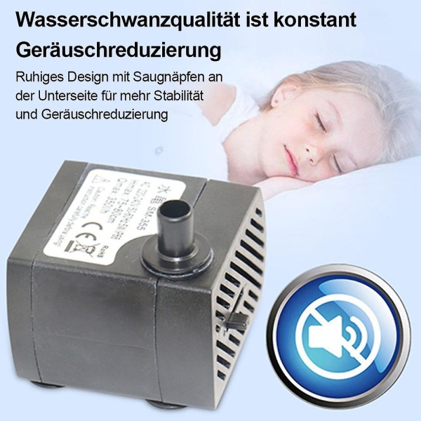Belysning Springvand Pumpe Springvand Pumpe Med 3x Hvid Led Ring Belysning Led Springvand Pumpe Sp3 1500l/h.