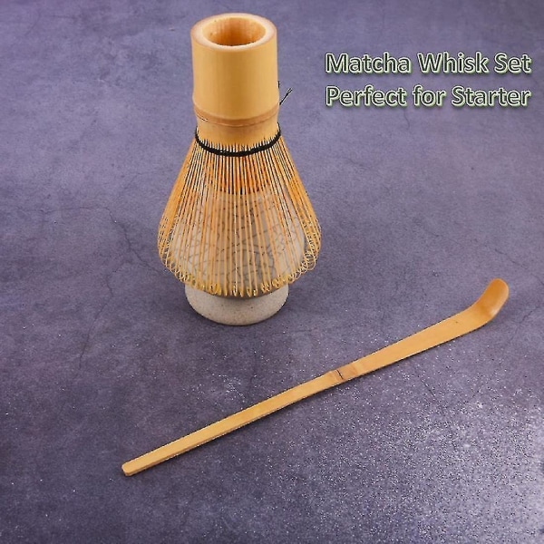 3 stk håndlaget bambusvisp og tradisjonell teskjevisp