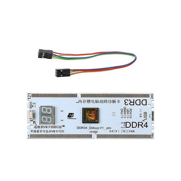 Bærbar/stationær computer bundkort hukommelsesstik diagnostisk analysator testkort notesbog til Ddr3/4