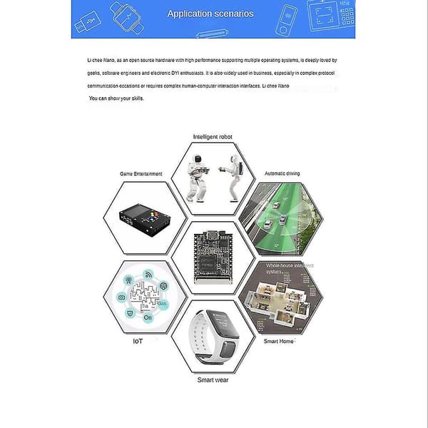 For Nano udviklingskort med 5 tommer modstandsskærm med Flash Linux 16m Flash-version Iot Inte