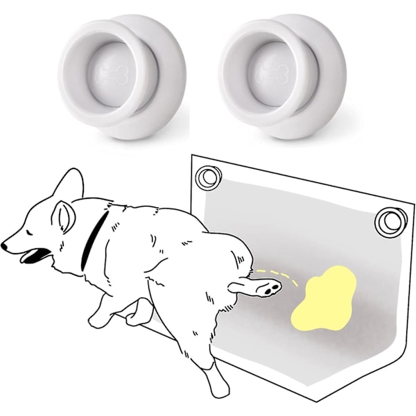 Pee Pad Hållare För Hundar Katter, 2 st Husdjur Pee Pad Magnetisk Hållare, Fungerar med Alla Typer av Wee Wee Pads För Enkel Rengöring av Markering och Benlyftande Hundar
