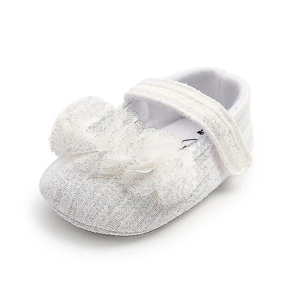 Baby Jente Sko Blomster Blonder Bomull Bunn white-lace 13-18 months