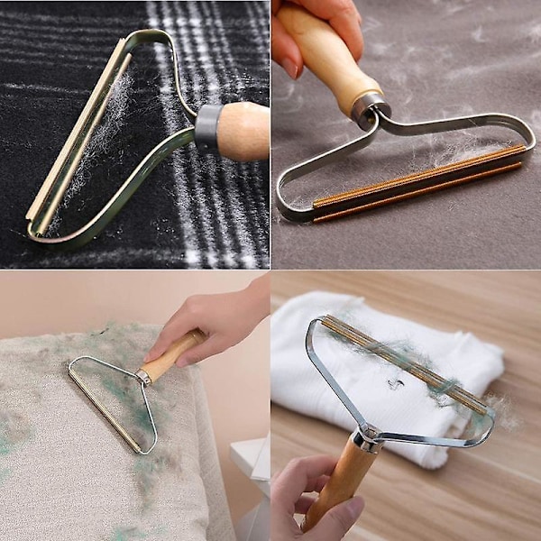 2PCS Bærbar Kjæledyrhår Fjerner Børste Manuell Lint Roller Genser Sofa Klær for Dyr Hunder Katter Skrapere Rengjøringsverktøy   Kjæledyrkammer & Børster 1PC-B