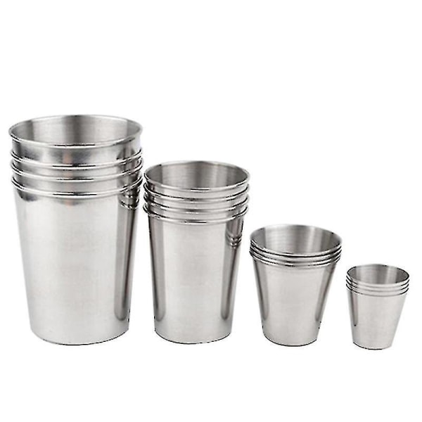 Hushålls rostfritt stål Metall ölkopp Vinkoppar Kaffekopp Thermal mugg Te Mjölkmuggar Hem Dryckesgods 30ml/70ml/180ml/320ml