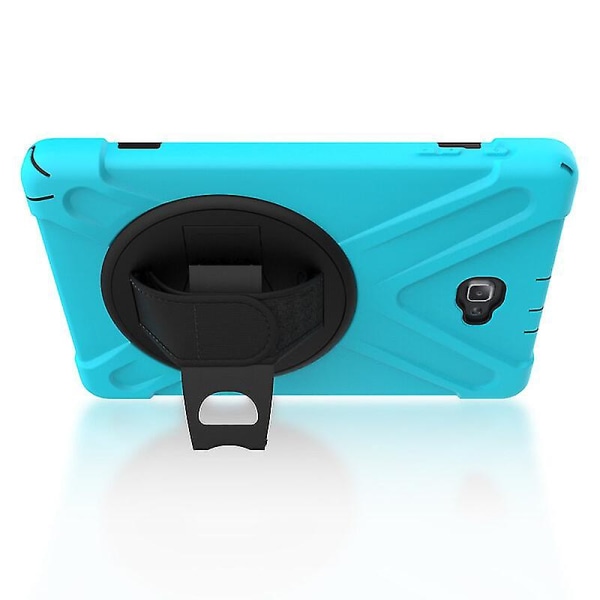 Case Samsung Tab A 10,1 tuuman P580:lle, jossa käsihihna, säädettävä jalusta, kameran suojaus