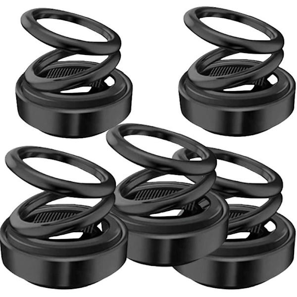 5 st Bärbar Kinetisk Mini Värmare Automatisk Roterande Dubbel Ring Mini Sol Kinetisk Värmare