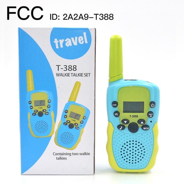 Barnens Walkie Talkies 3-pack, 3 Mil Lång Räckvidd Med Bakgrundsbelyst LCD-ficklampa