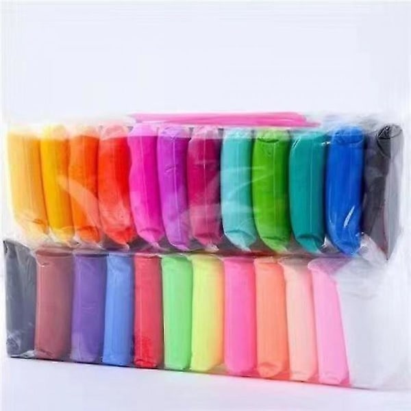 36 farver Air Drying Polymer Clay Ultra Soft Ultra Light Foaming Clay