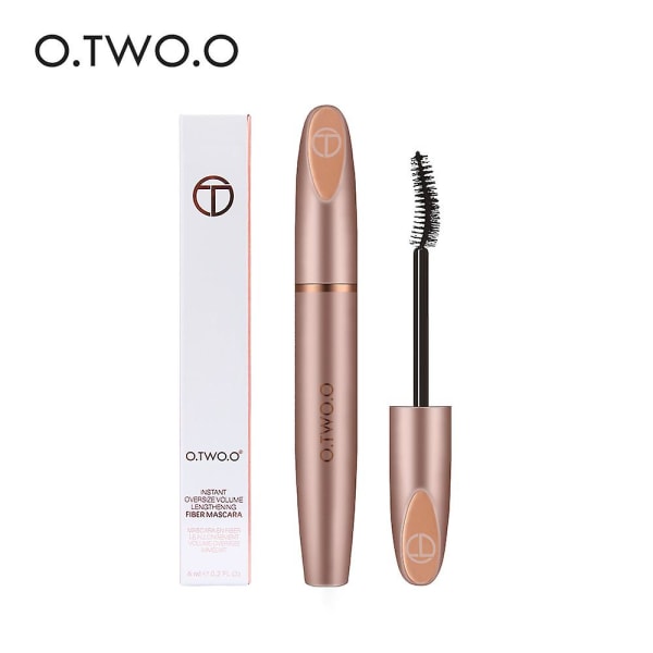 O.two.o 3D Silkefiber Mascara - Forlængende, Vandfast, Langvarig, Krøller, Tyk Mascara, Lange Vipper, Forlængelse, Makeup