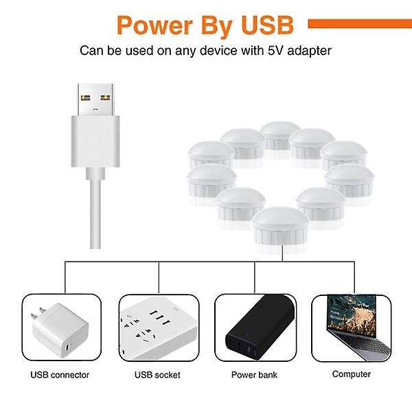 LED-sminkningsspegel glödlampor USB Hollywood Vanity Make Up spegel lampor??
