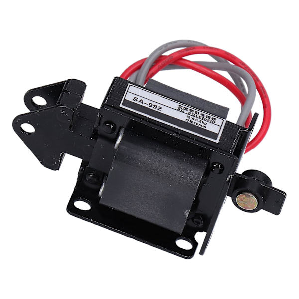 Elektromagnet Solenoid SA992, 0,5 kg dragkraft med 10 mm slaglängd, tryck-dragfunktion, AC220V