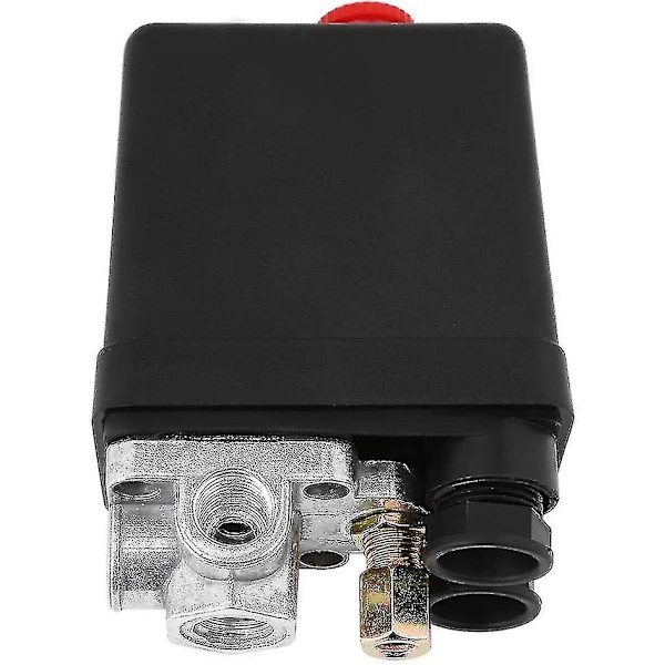 Trykluftafbrykker med 4 porte 90-120 Psi 220v 12mm (1/4') gevind Trykluftafbrykker Kontrolventil Dele Til Kompressor, Frø, Medium Starli