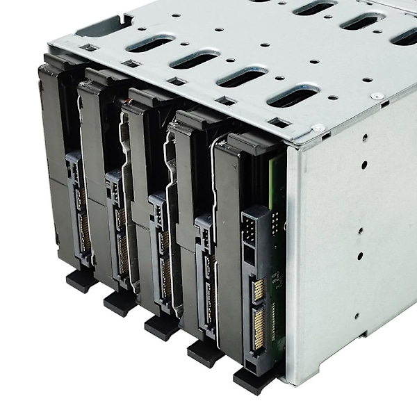 Fack för hårddisk i rostfritt stål, SATA HDD-hårddiskbur, adapterfäste