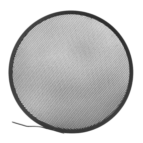 10° letvægts sort aluminiumlegering fotostudie reflektorgitter til 16,8 cm diameter videolampe