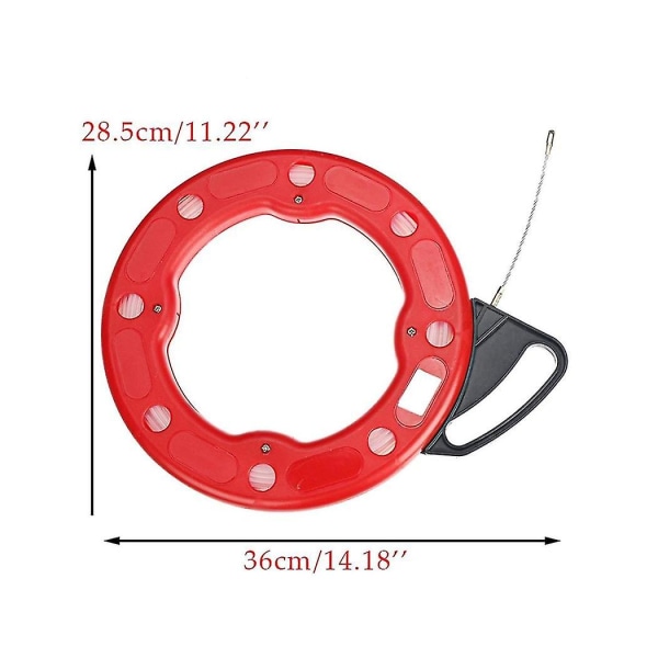 4 mm kabeltræk fiskestang rulletræk glasfiber nylon rørledning kanal trækker stang trækker kabel F