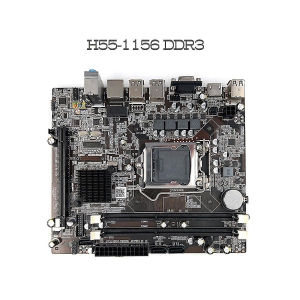H55 hovedkort Lga1156 støtter I3 530 I5 760 Series Cpu Ddr3 Minne Datamaskin Hovedkort+i5 750 C