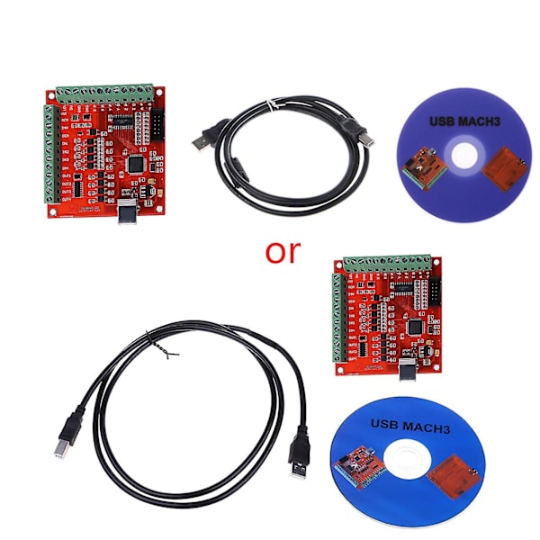 Cnc Usb Mach3 100khz Breakout Board 4 Akse Interface Driver Motion Controller