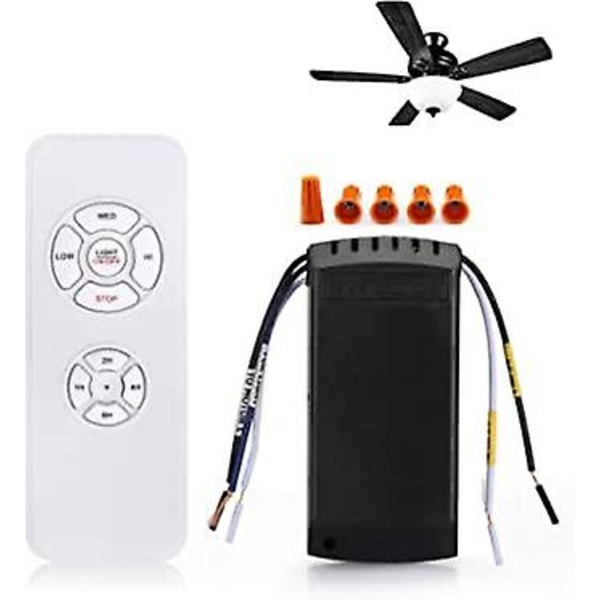 Wireless Fan Remote Control Universal Kit With 4 Timing 3 Speed Ceiling Fan Pendant Lamp Fan Control Switch 220v For Home, Office, Hotel, Restaurant