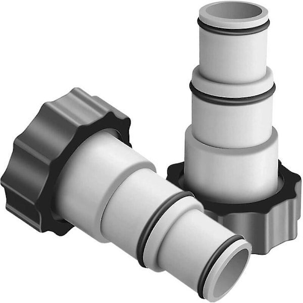 2 stk. Intex Pool A-adapter kompatibel pumpe slange adapter A-serie med indvendigt gevind skru på fitting