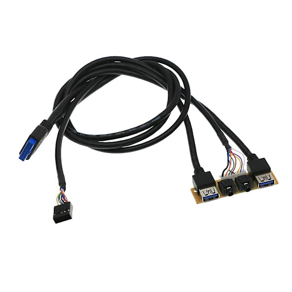 Frontpanel High Definition Audio Jack Port I/O-kort + Internt videokabel