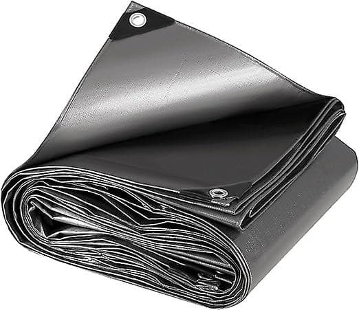 Polyeteenisuojapressu 180g/m2 Harmaa Vedenpitävä pressu Silmukoilla Tiheä peite