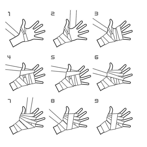 Bomullsbandasje Boksing Håndbandasje Håndinnpakning Kampbeskyttelse Boksing Kickboksing Håndinnpakninger Trening