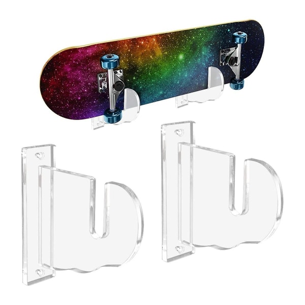 Skateboard Display Rack Hållare Snowboard Vägg Rack Hanger Skateboard Väggfäste Transparent