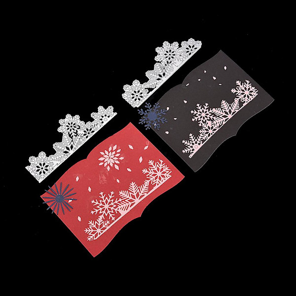 Snöflinga Set Metallskärning Stämplar Stencil Diy Scrapbooking Album Stämpelpapper Kort