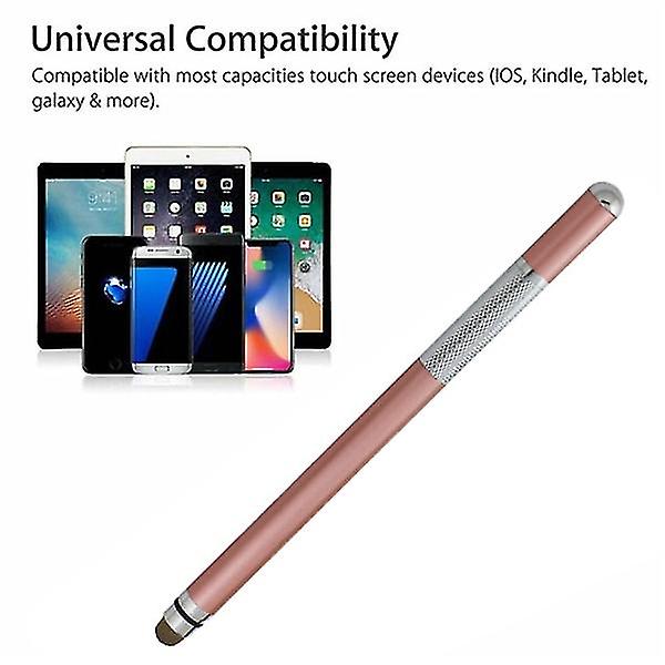 2 i 1 kapacitiv Stylus Pen med høj følsomhed Pink