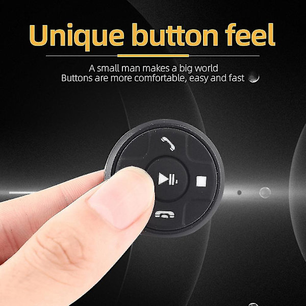 12V Universaali Langaton Auton Ohjauspyörän 10 Painikkeen Bluetooth-Kaukosäädin Pyöreä Stereolle DVD:lle