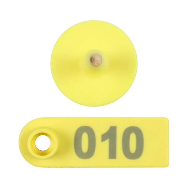 100 st numrerade öronmärken för boskap, får, 001-100, för identifiering av boskap