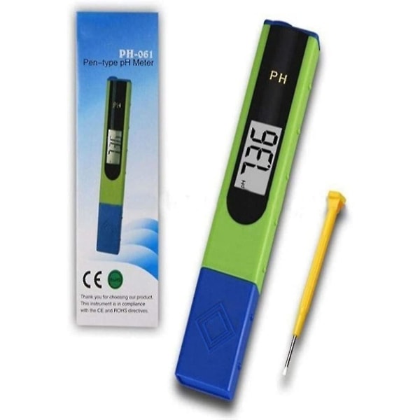 Ph Meter Pen til drikkevand Nøjagtig surheds- og alkalinitetstest Digital Ph Tester Pen til vand (blå) (1 stk)