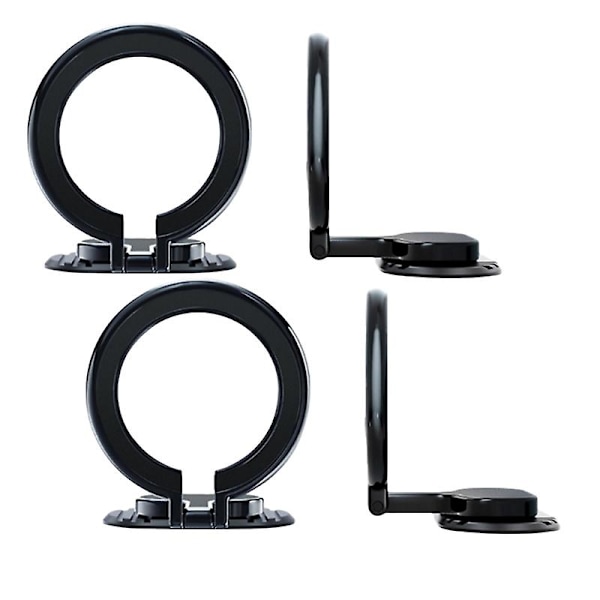 2pcs Magnetic Mobile Phone Holder Stand For Iphone Samsung Car Metal Finger Ring Phone Stand Bracket Car Phone Holder Bracket