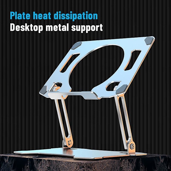 Laptop Stativ Justerbar Aluminium Legering Notebook Tablet Stativ Op Til 17 Tommer Laptop