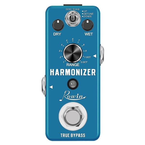 Lef-3807 Gitar Harmonizer Pedal Digital Pitch Effekt Pedaler Signal for å skape harmoni/pitch Shift/