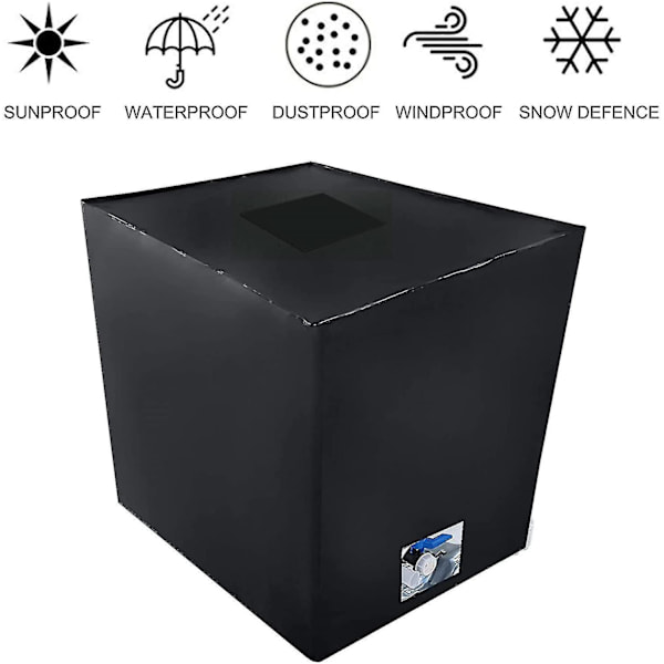 Vattentanksskydd, Skydd för 1000 L Ibc-tank med rektangulärt lock 116 X 100 X 120cm