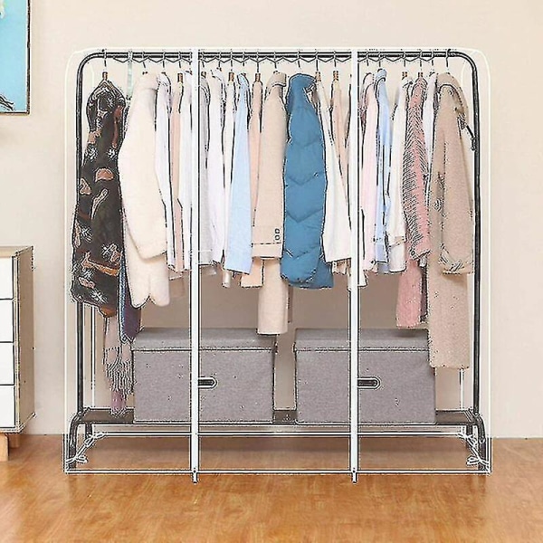 Tøjbetræk, Vaskbart Betræk, Transparent Vandtæt Og Støvtæt Beskyttelse, Garderobe Hanger Universal Beskyttelsesbetræk [w 120 * H 150 * D 50 Cm]