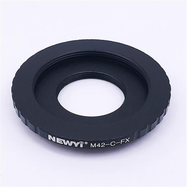M42-C-FX Dobbeltfunktionel Montering Adapter Ring Metal til M42 Objektiv / C-Mount Objektiv til X-Mount Kamera Tilbehør