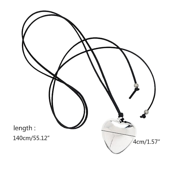 Unik knudebuet kæde choker justerbar sort flanel kæde sløjfe smykker