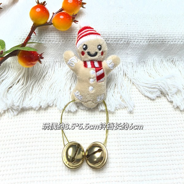 Ny Juledukke Vedhæng DIY Julemand Peberkagemand Elg Brosche Tilbehør Hårtilbehør Tøjtilbehør santa claus brooch style